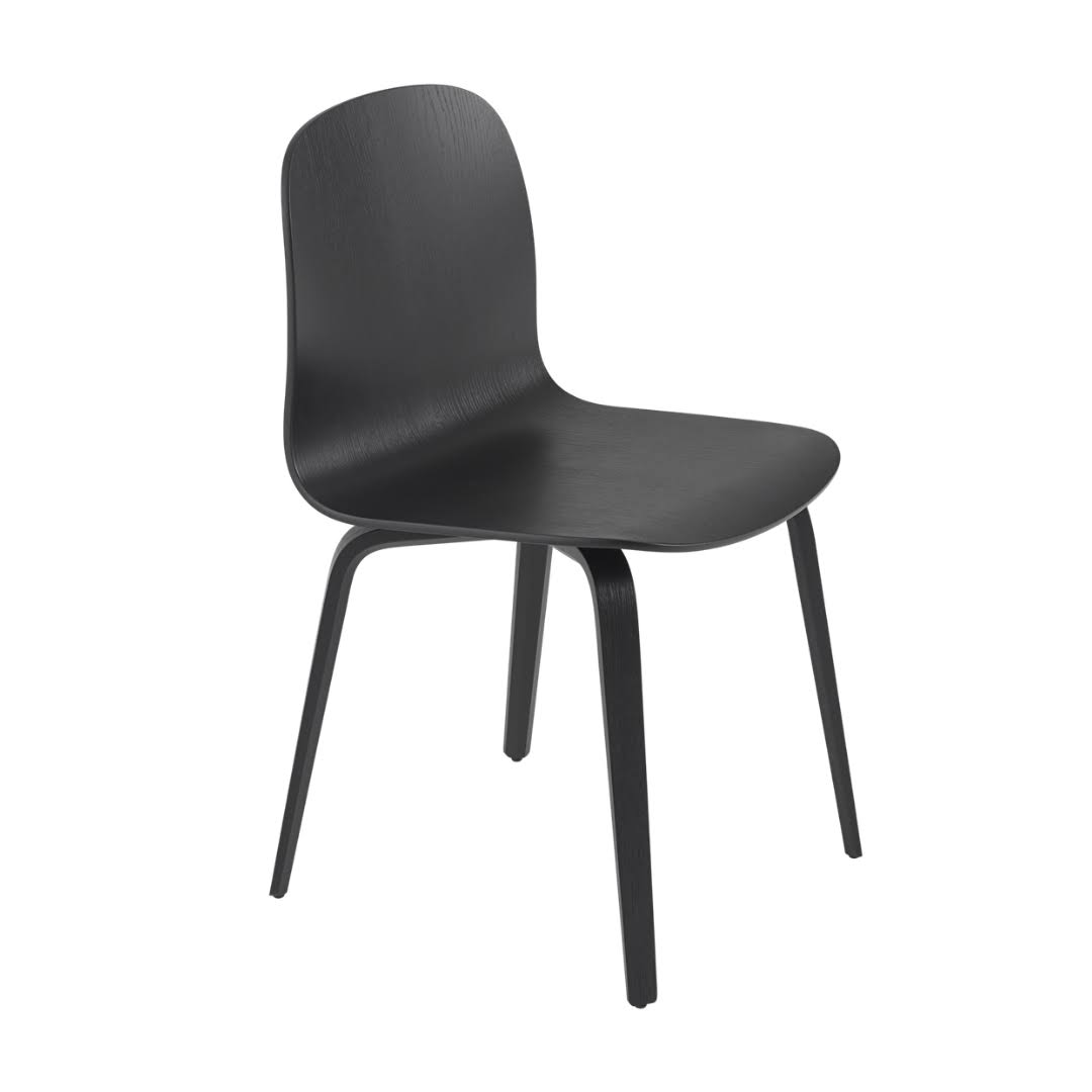 Oak / White Chair with Wood Base F188242