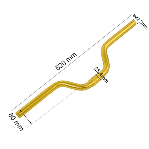 Blue Aluminum Mountain Bike Handlebar 25.4mm*520mm M7474