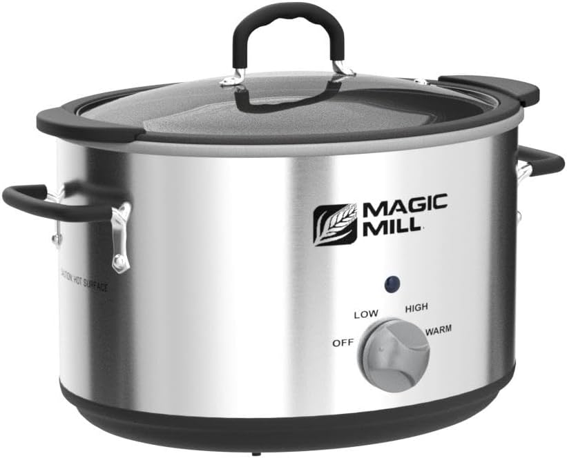 10 Quart Non-Stick Slow Cooker with Tempered Glass Lid F712757