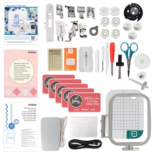 SE700 Embroidery & Sewing Machine with 90 Spools & Accessories F3740