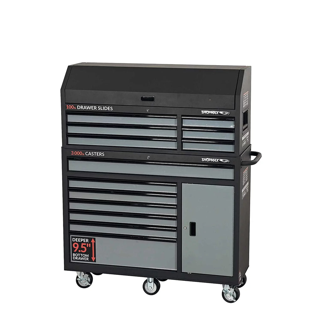 13-Drawer + 1 Door Tool Chest and Rolling Cabinet Combo S956