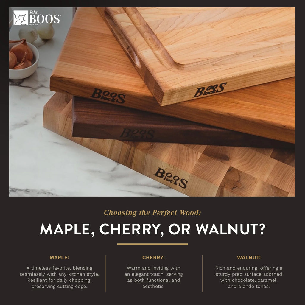 Large Maple Wood Cutting Board, 20" x 14" x 1.25" I407