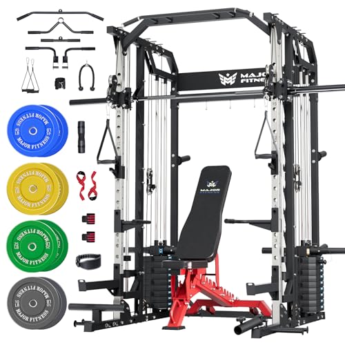 All-in-One Home Gym Smith Machine with Aluminum Pulley Set J39026