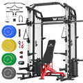 All-in-One Home Gym Smith Machine with Aluminum Pulley Set J39026