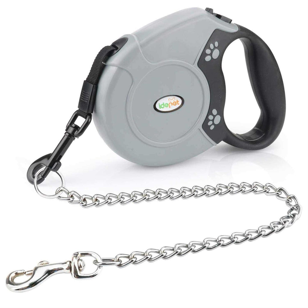 16ft Retractable Dog Leash with Anti-Chewing Steel Chain F478