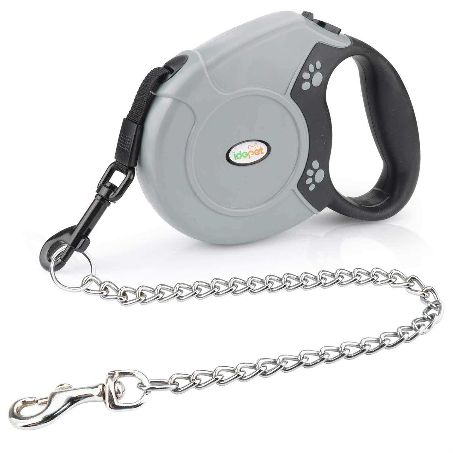 16ft Retractable Dog Leash with Anti-Chewing Steel Chain F478
