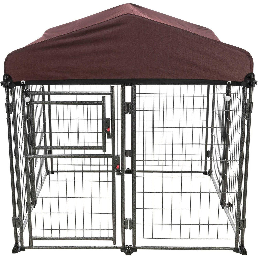 Deluxe Outdoor Dog Kennel with Cover K658