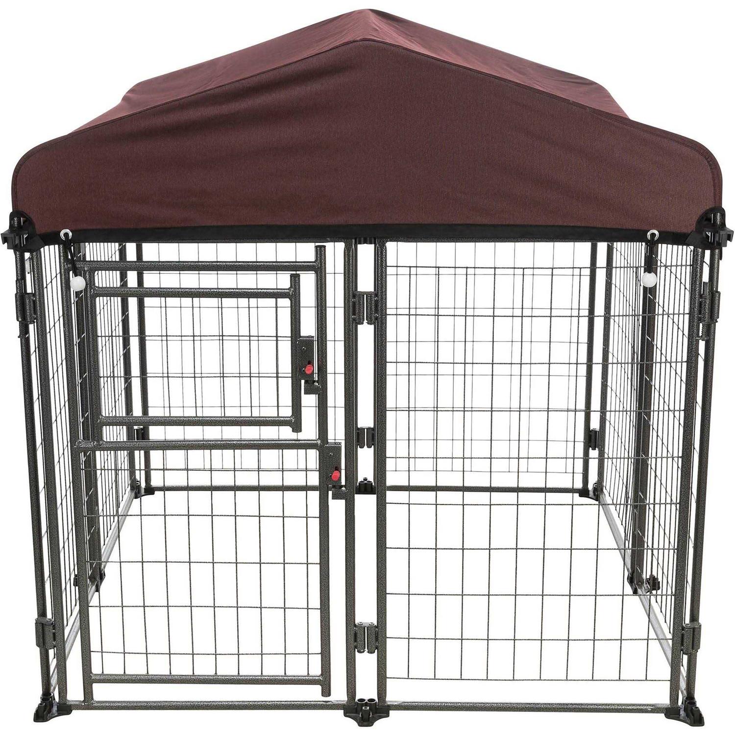 Deluxe Outdoor Dog Kennel with Cover K658
