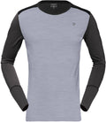 Men's Wool Round Neck Baselayer - Small - Mid Grey R1014
