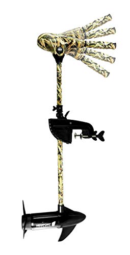 55lb Thrust Transom Mounted Saltwater Electric Trolling Motor with LED Battery Indicator (36" Shaft) I688