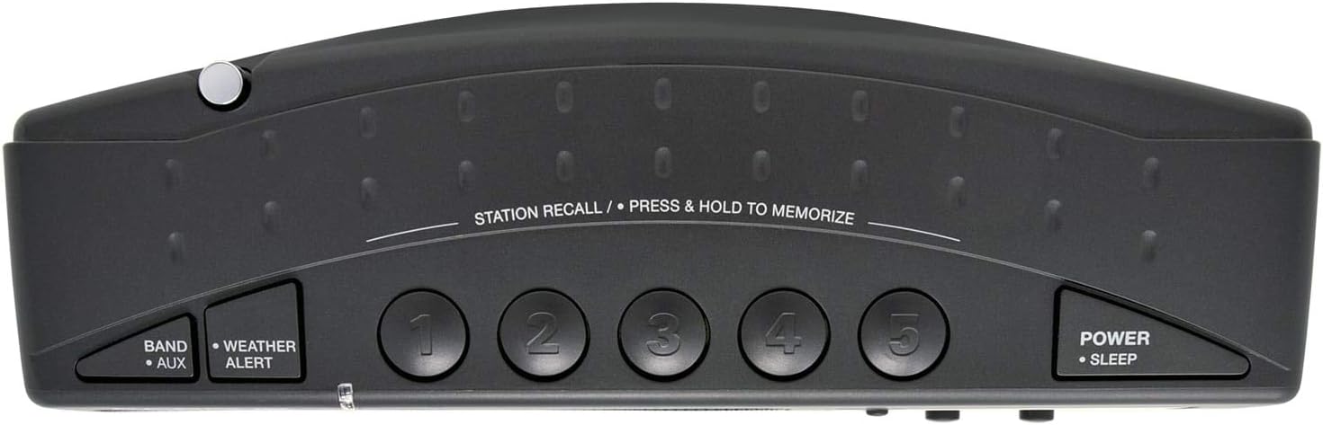 Black Portable AM FM Weather Radio T81196