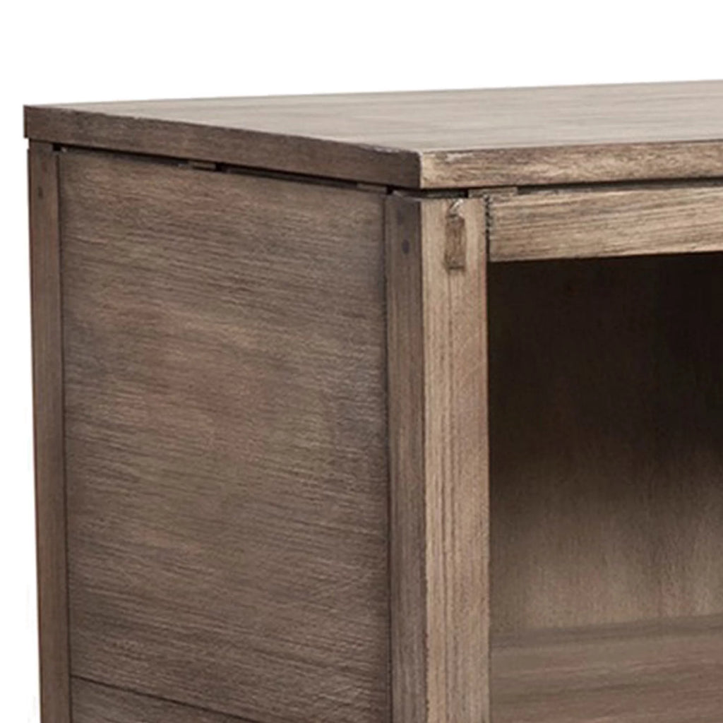 Gray Mahogany 4 Drawer TV Media Chest R82449