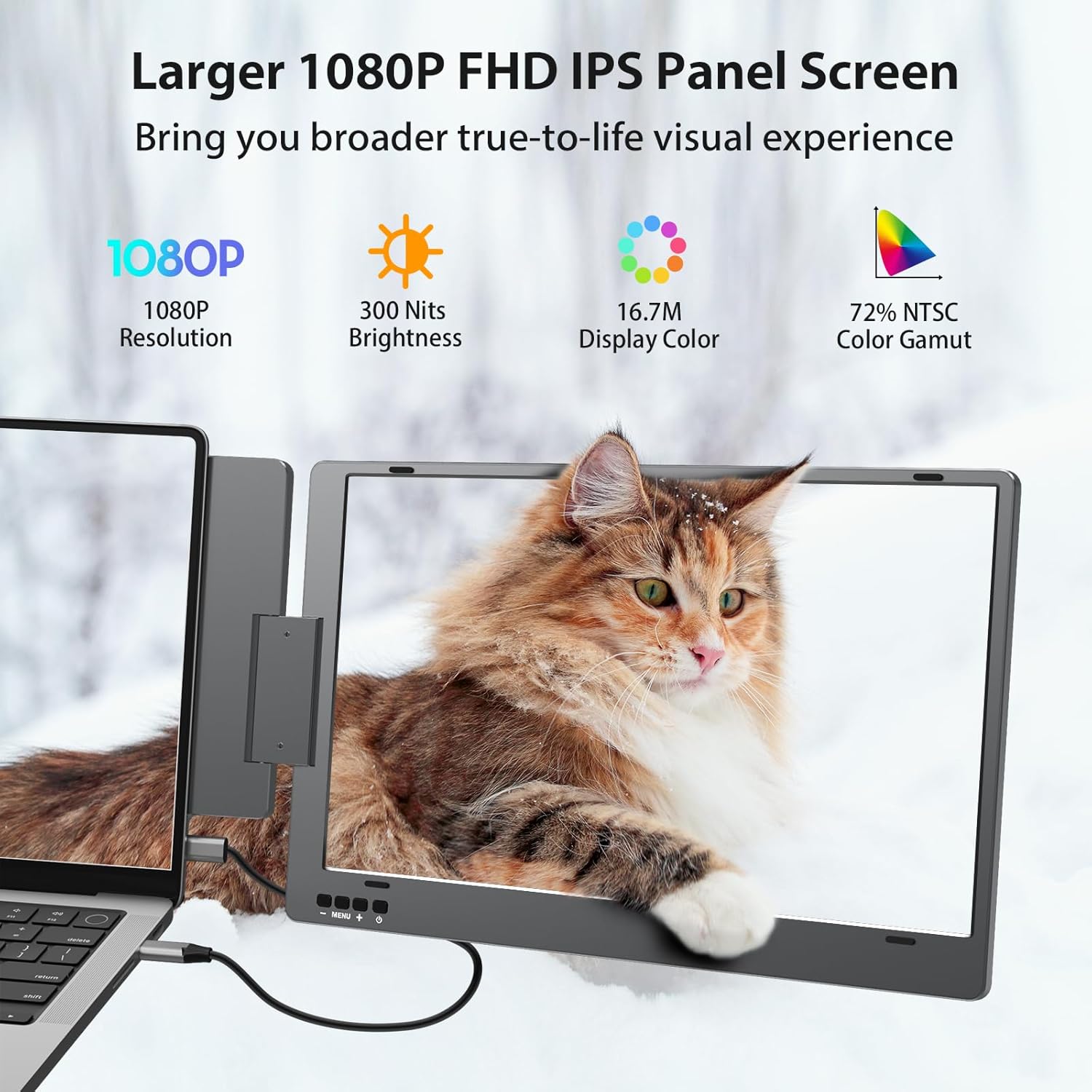 14" 1080P FHD IPS Dual Portable Monitor G424430