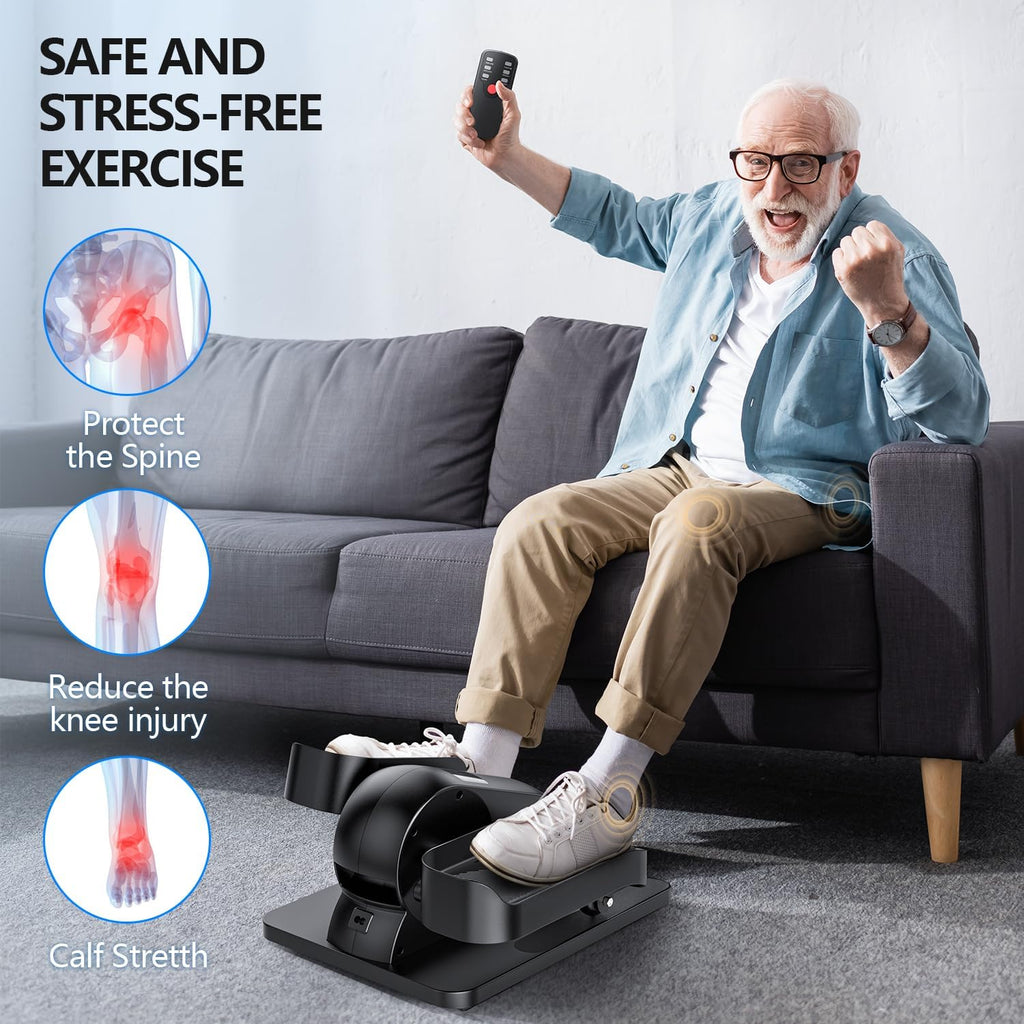 Under Desk Elliptical Machine with 12 Adjustable Speed D2190
