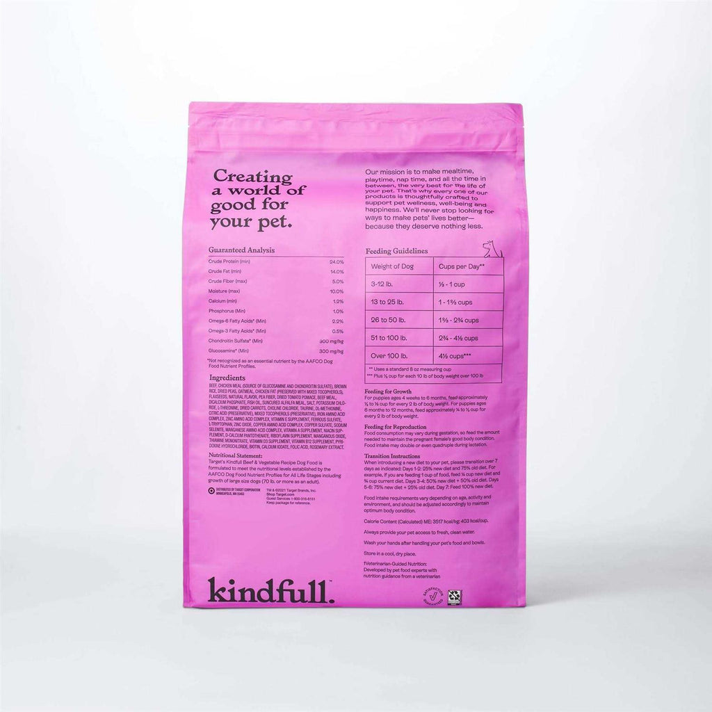 Beef and Vegetable Recipe Dry Dog Food P293228