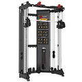 Folding Home Gym Smith Machine with Pulley System Squat Rack Weight Bar F485