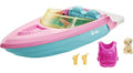Toy Boat with Pet Puppy, Life Vest & Beverage Accessories, Fits 3 Dolls R769384