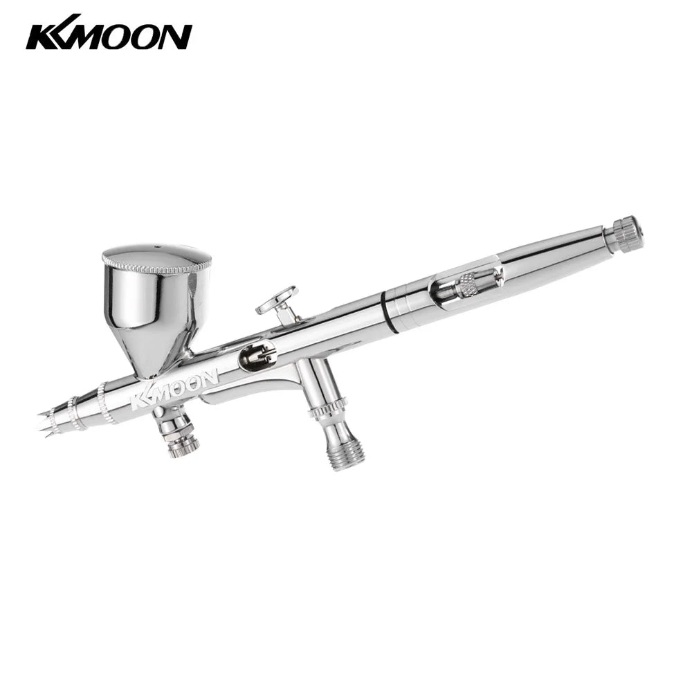 Gravity Feed Dual-Action Airbrush Kit 0.2/0.3/0.5mm 9cc Y29482