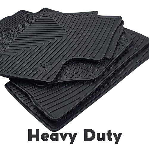 Black 3D Custom Fit All-Weather Floor Mats Set for Toyota Camry K408