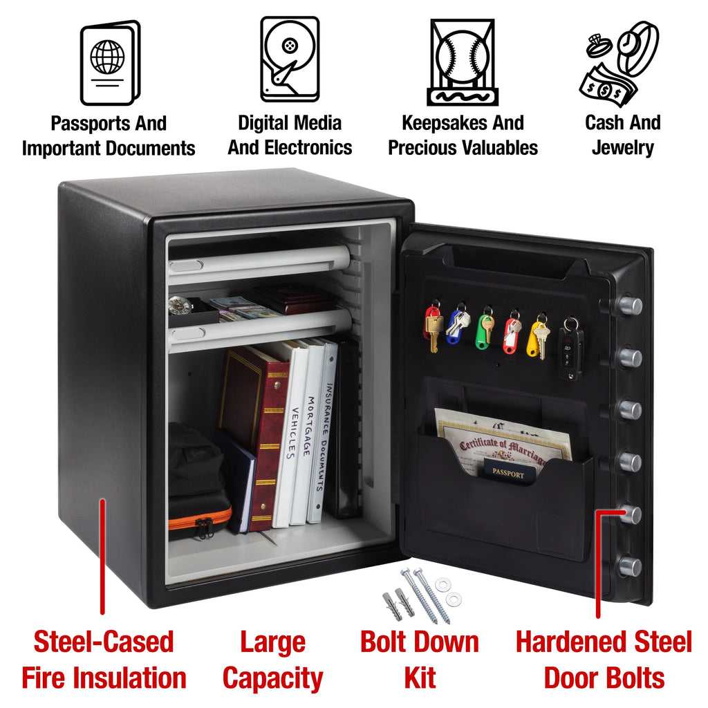 2.0 cu. ft. Water and Fire-Resistant Safe with Digital Keypad Lock V14310