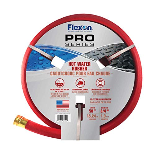 3/4-Inch x 50-Foot Heavy Duty Rubber Garden Hose U352