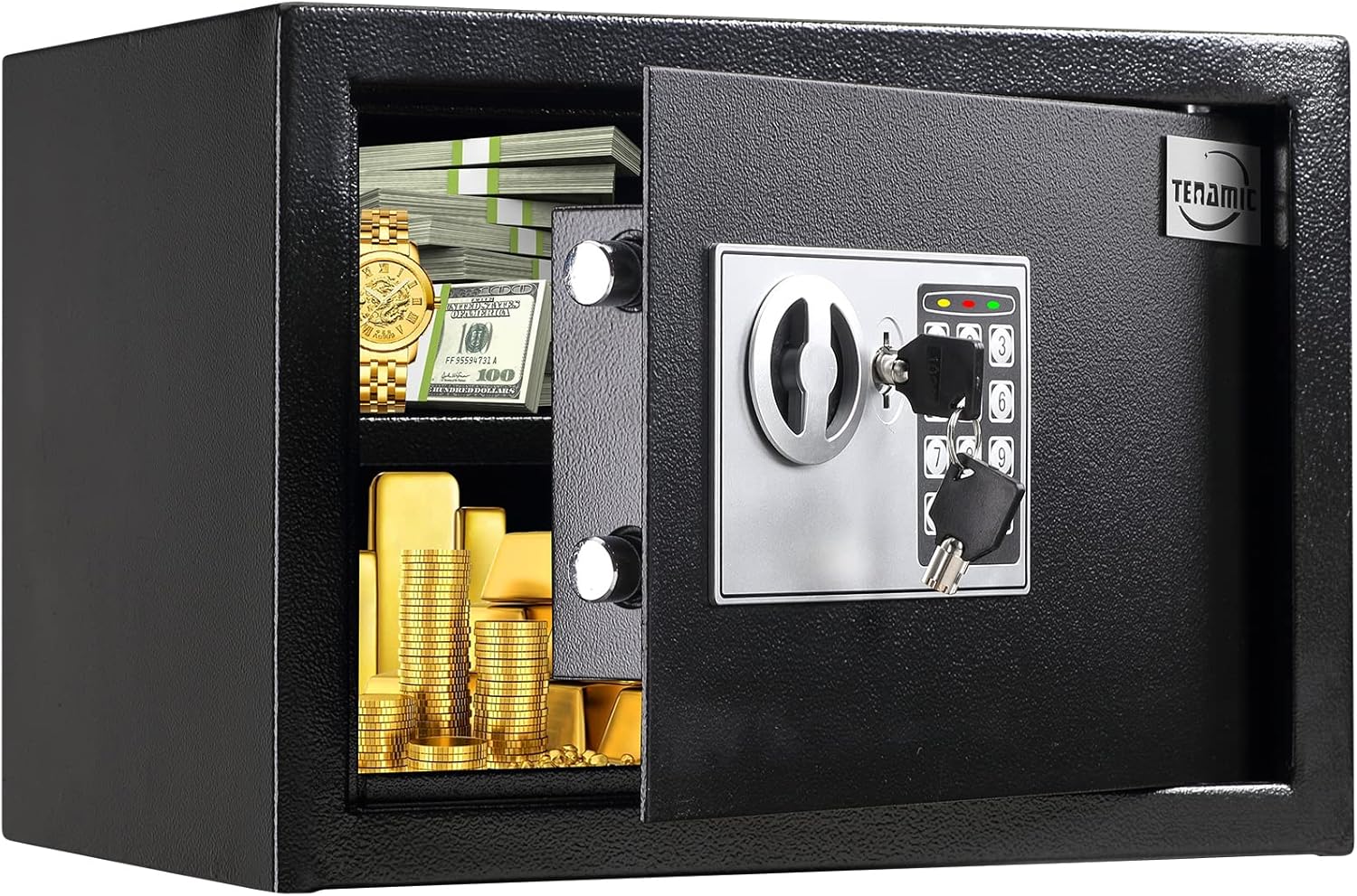 Pink 0.23 Cubic Feet Electronic Digital Security Box E265611