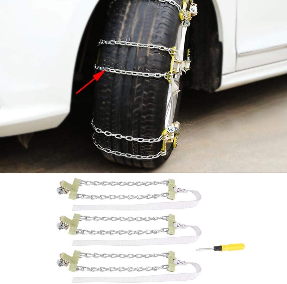 3pcs Tire Anti-skid Steel Chain Pack of 2 N784