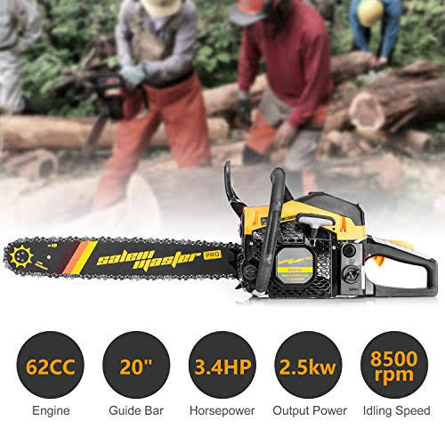 GAS Powered 62cc 2-Cycle 20-inch Chainsaw K721175