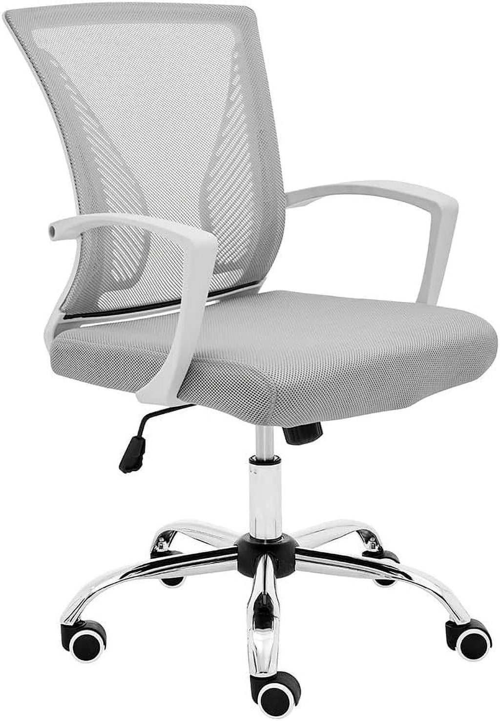 White Orange Mesh Back Desk Chair H752