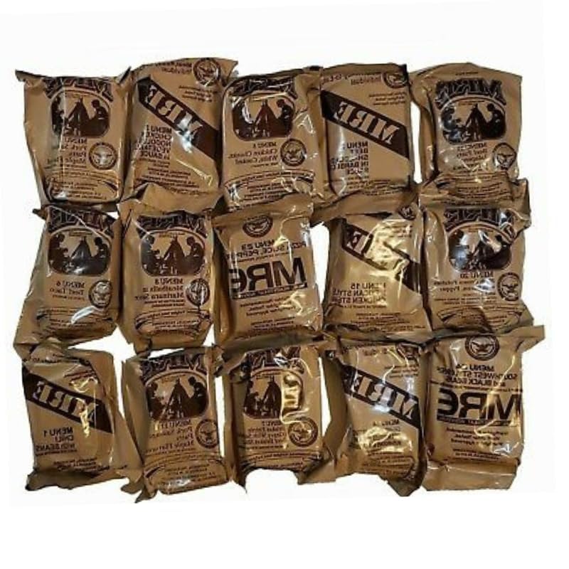 MRE Meal Kit Bundle Cases with Heater - Inspection Date 2025 or Better D706175