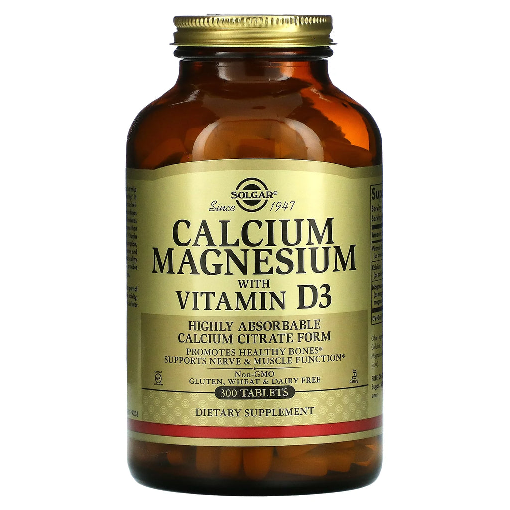 Calcium Magnesium with Vitamin D3, 300 Tablets A7914