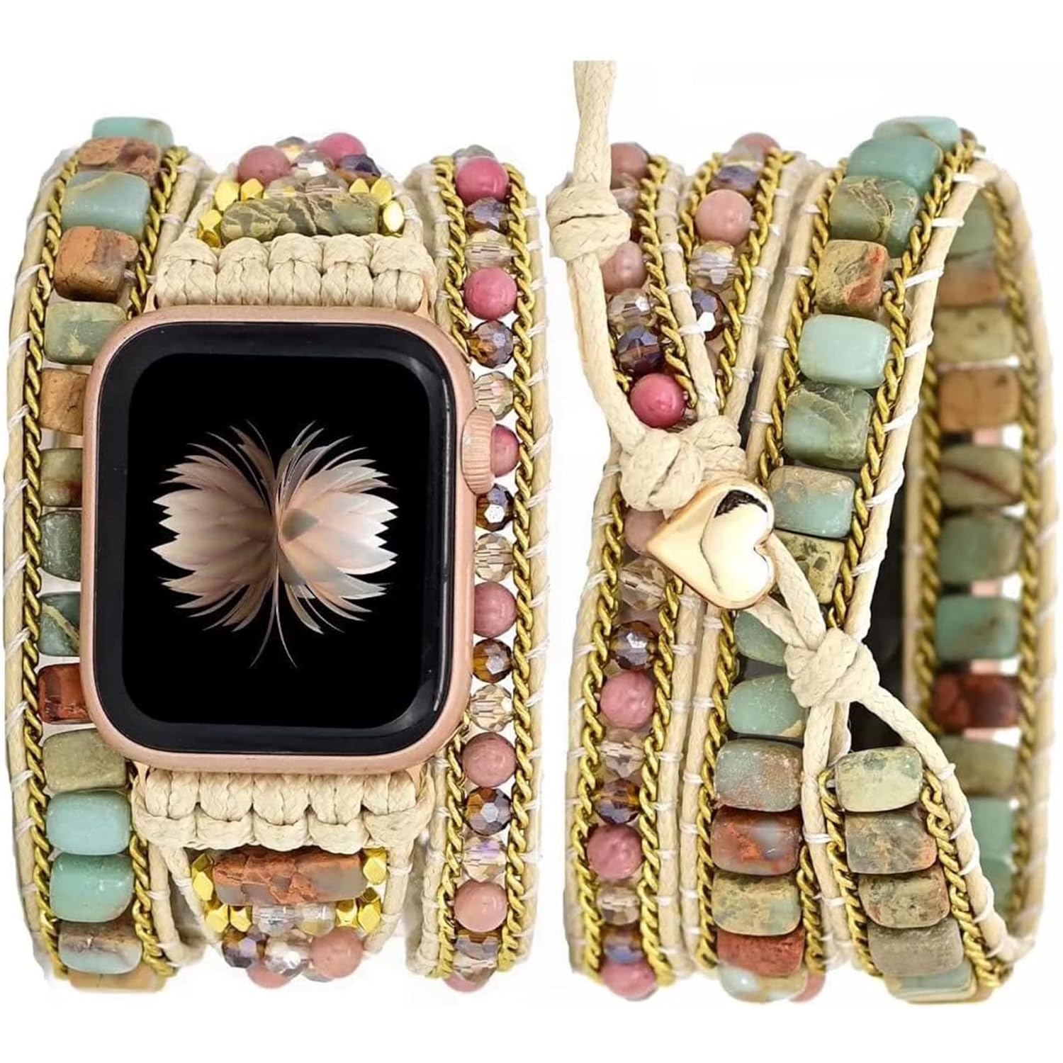 Beaded Watch Band for Apple Watch 42/44/45mm K39084