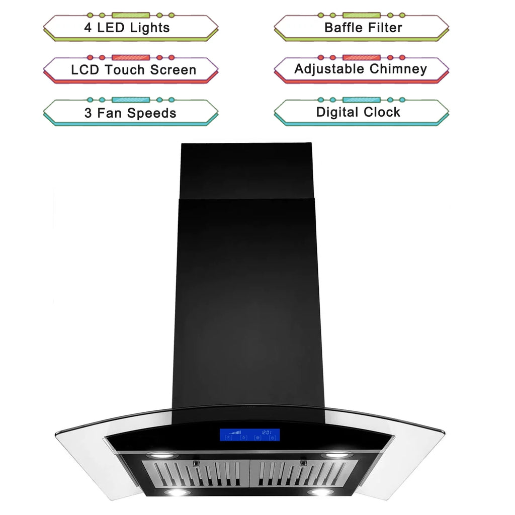 36 inch Island Mount Range Hood 900 CFM 3-Speed H194798