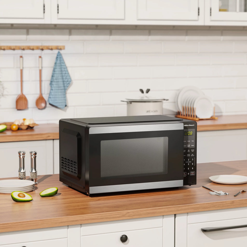 0.9 Cu ft Stainless Steel Countertop Microwave Oven O435