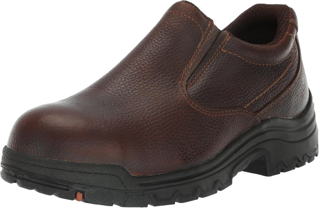 Camel Brown Alloy Safety Toe Slip On Work Shoe Q8130
