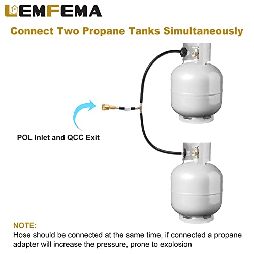Dual Propane Tank Converter Hose Adapter C4325