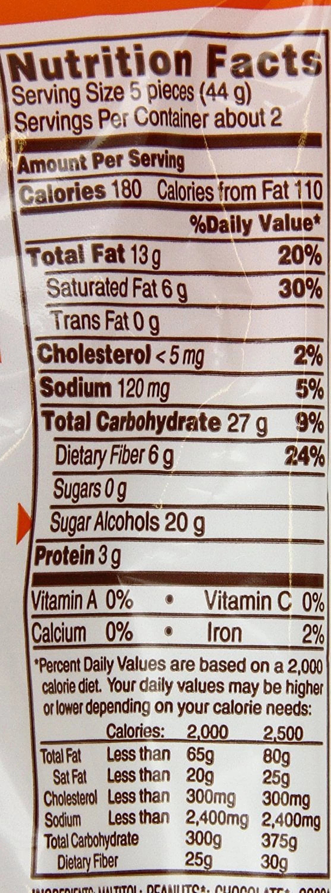 Sugar-Free Milk Chocolate Peanut Butter Candy, 3 Ounce Bag (Pack of 12) D327