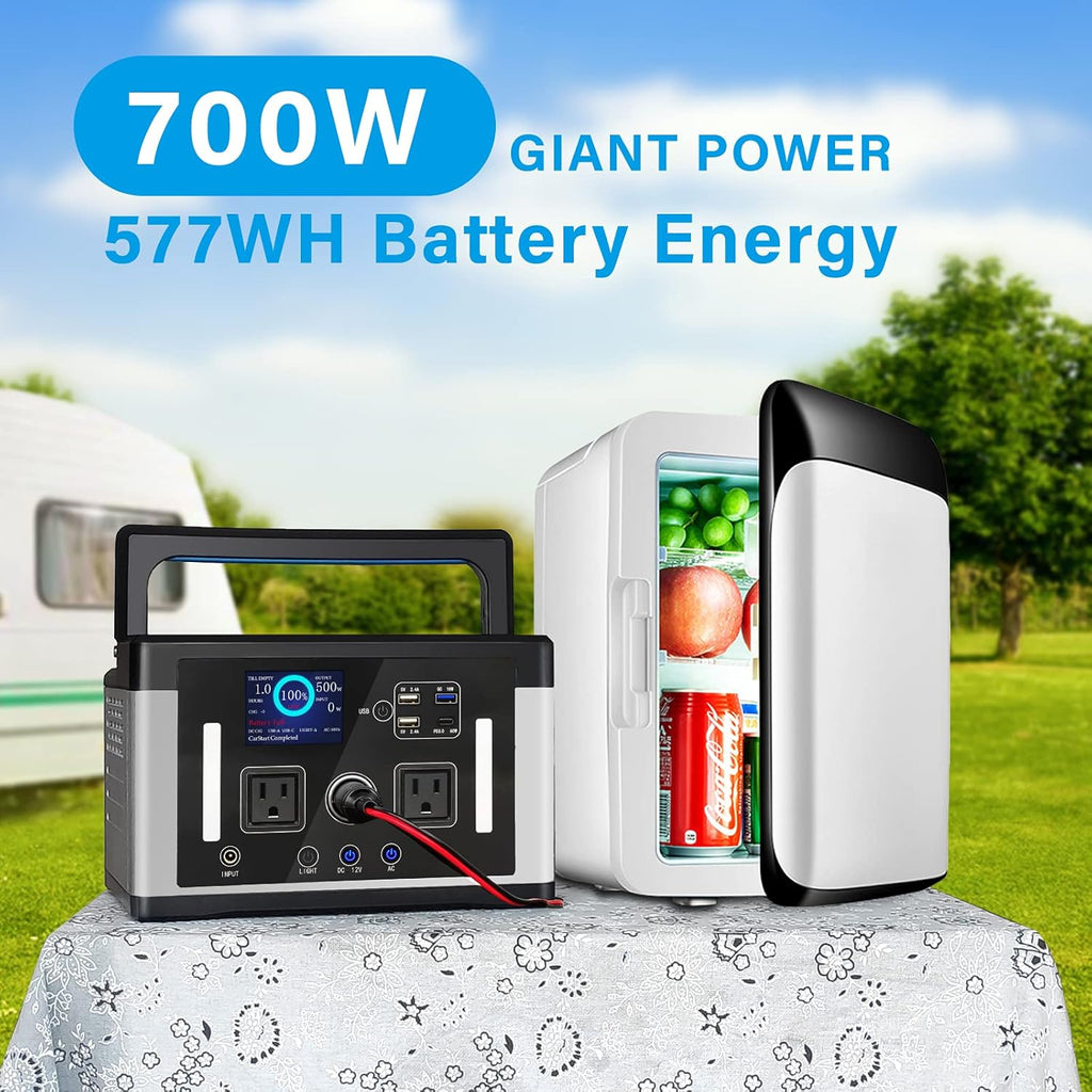 700W 577Wh 155900mAh Portable Power Station with AC Outlet E610