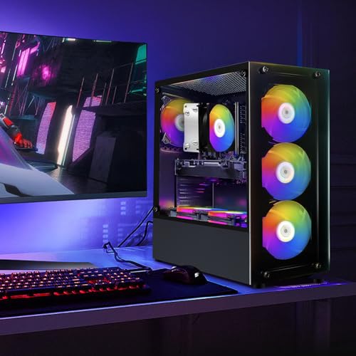 Gaming PC Desktop, GeForce RTX 2060 Super 8G, Intel Core I7 8th up to 4.1GHz, 16G DDR4, 1T SSD, WiFi 6, RGB Fan x6, Windows 11 Home Z997