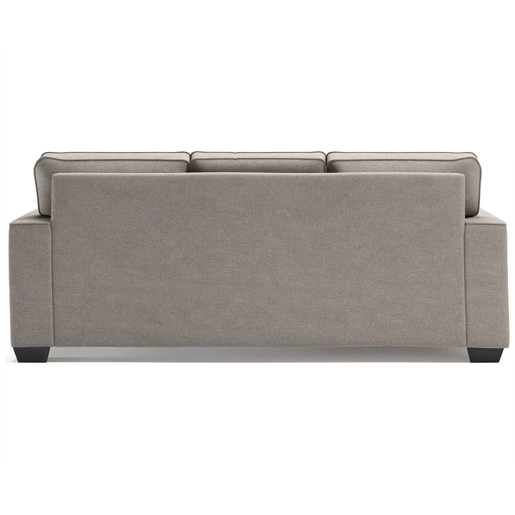 Stone Light Gray Fabric & Wood Sofa Chaise Z385