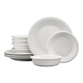 12pc White Dinnerware Set A996
