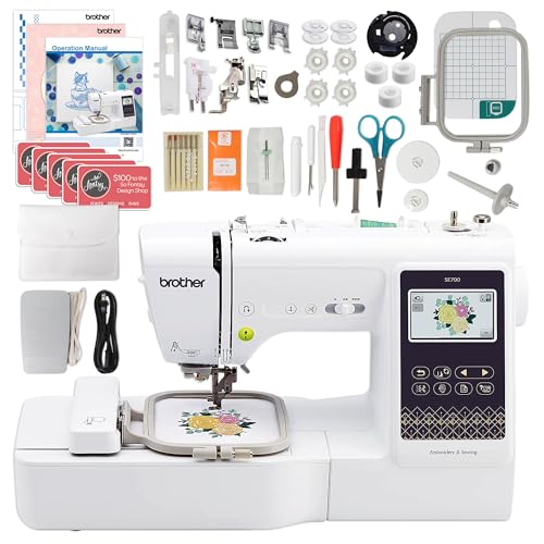 SE700 Embroidery & Sewing Machine with 90 Spools & Accessories F3740