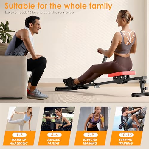 Rowing Machine with 12 Levels of Resistance J3747