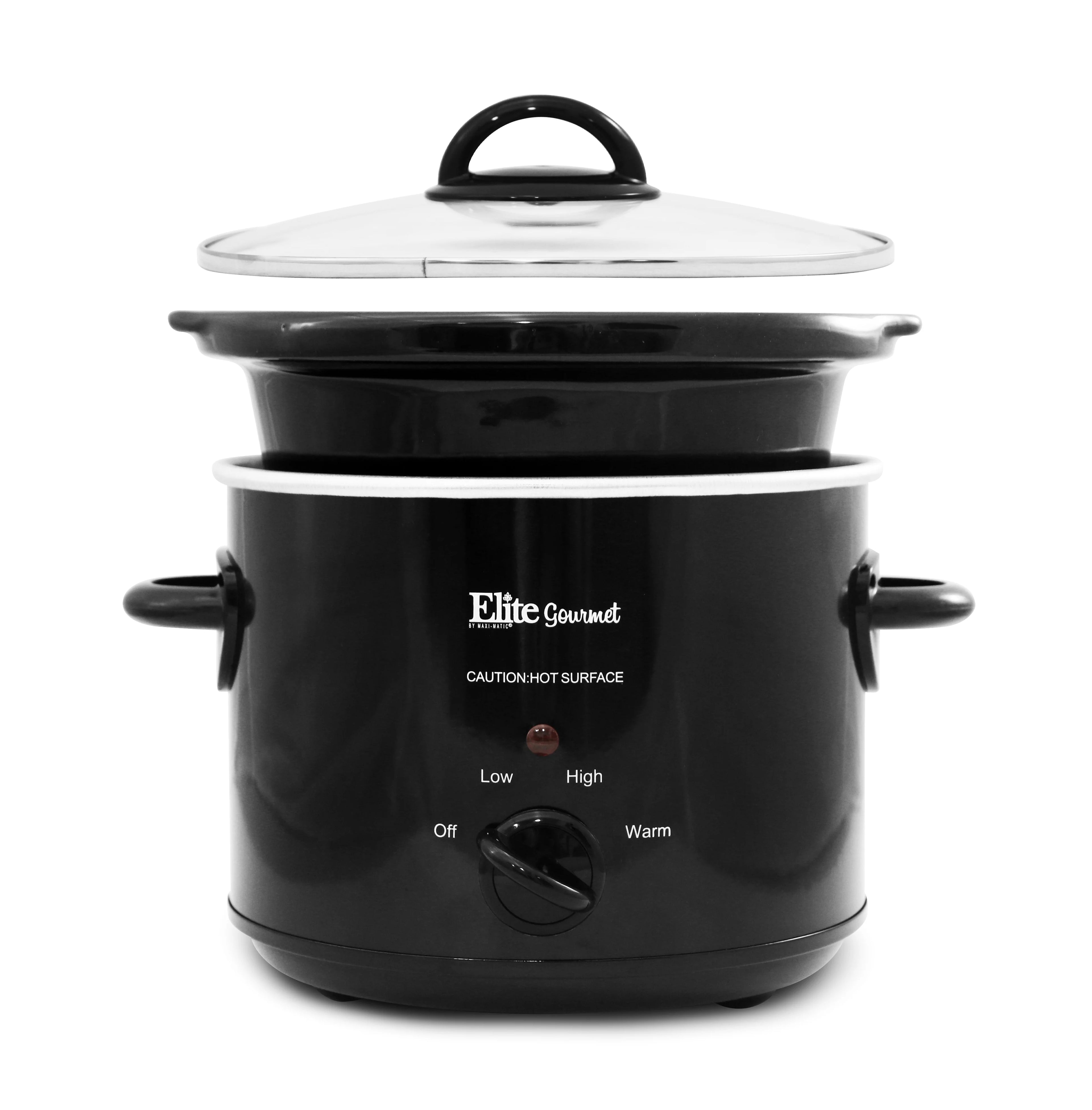 3-Quart Black Slow Cooker I345