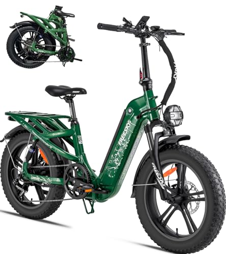 20'' Fat Tire Full Suspension Folding Electric Bike with 48V 20Ah Removable Battery G20053