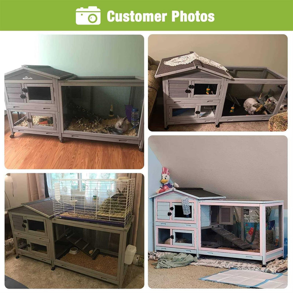 Large Guinea Pig Cage with Run on Wheels D63886