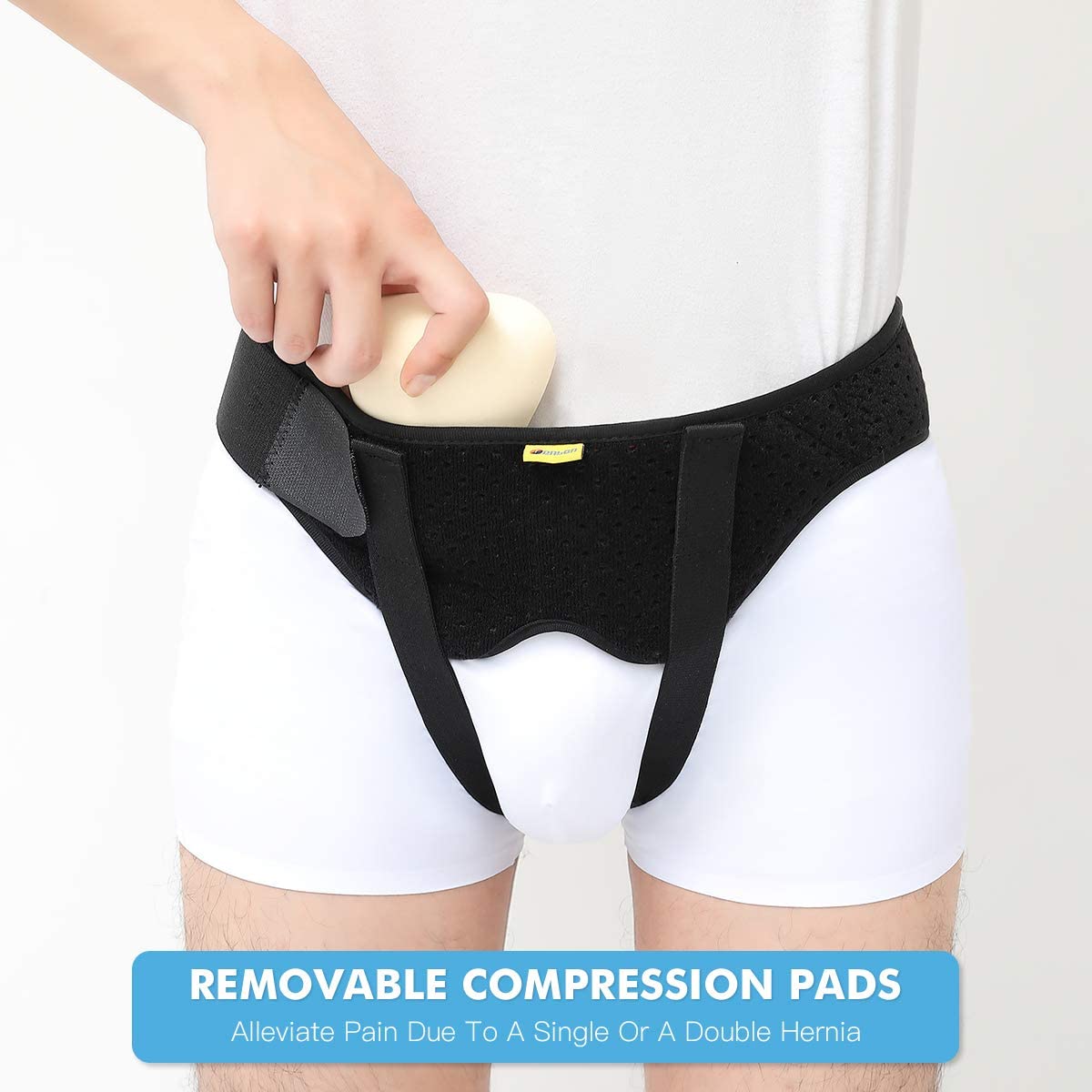 Hernia Belt Truss with 2 Removable Compression Pads K560323