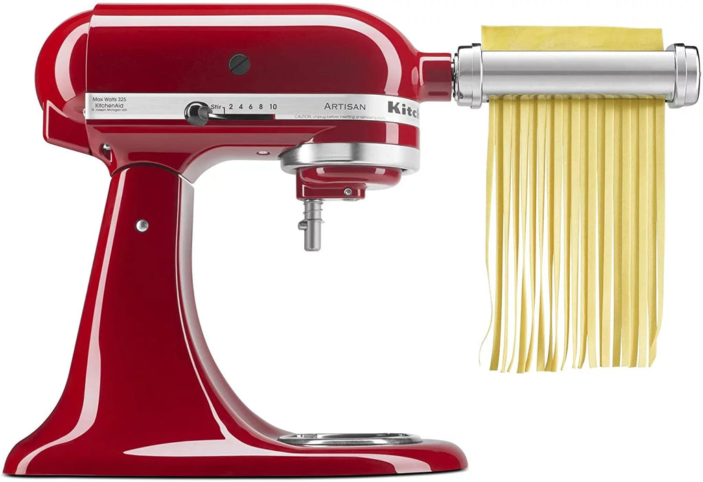White Pasta Press Attachment with 6 Interchangeable Pasta Plates Y994