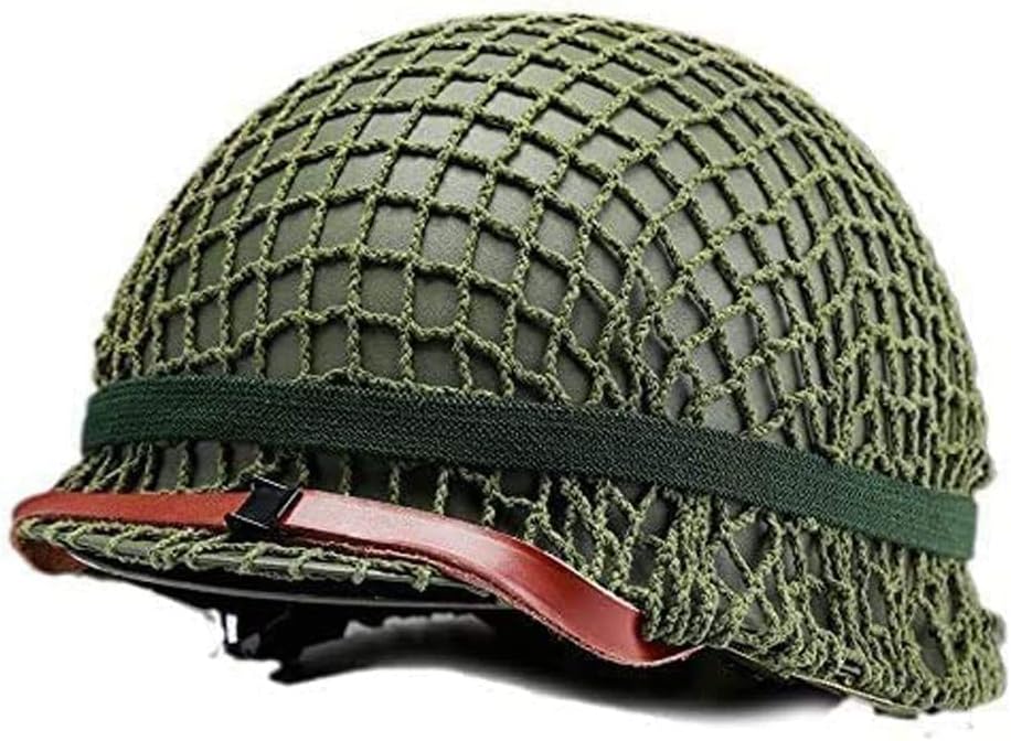 M1 Replica Helmet with Net Canvas Chin Strap T63929