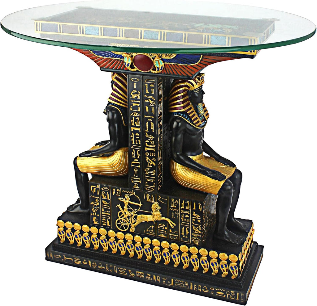 Full Color Glass-Topped Sculptural Table I733244